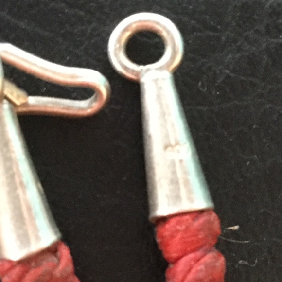 ๐ชธ STERLING SILVER CORAL ๐ชธ Sculptured Flower Boho CHOKER TAOS SOUTHWEST - Picture 7 of 16